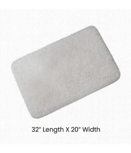 FluffySoft Floor Carpet – White & Pink Mix