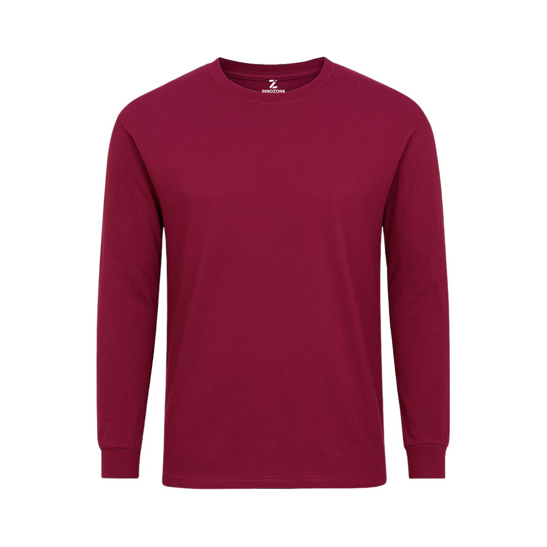 123.jpg Classic Long Sleeve T-Shirt – Maroon - Image 1