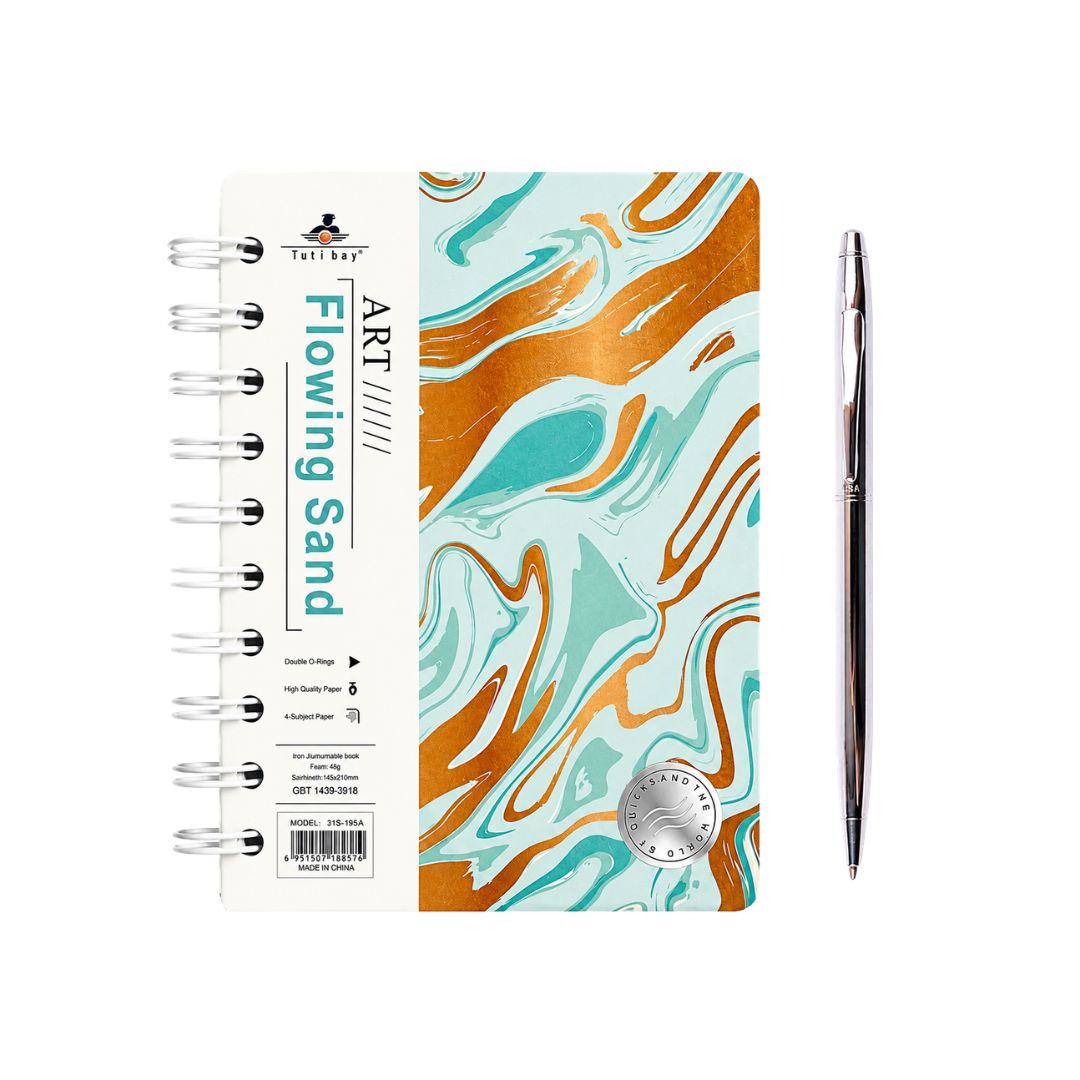 Green Notebook Sand Green Notebook (A6) & Pen - Image 1