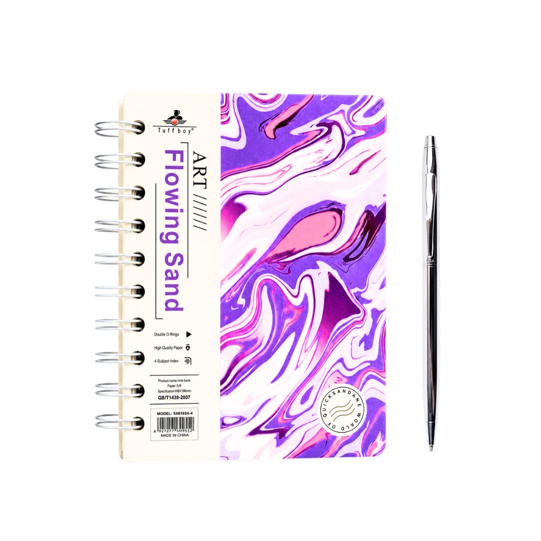 Purple Notebook Sand Purple Notebook (A6) & Pen - Image 1